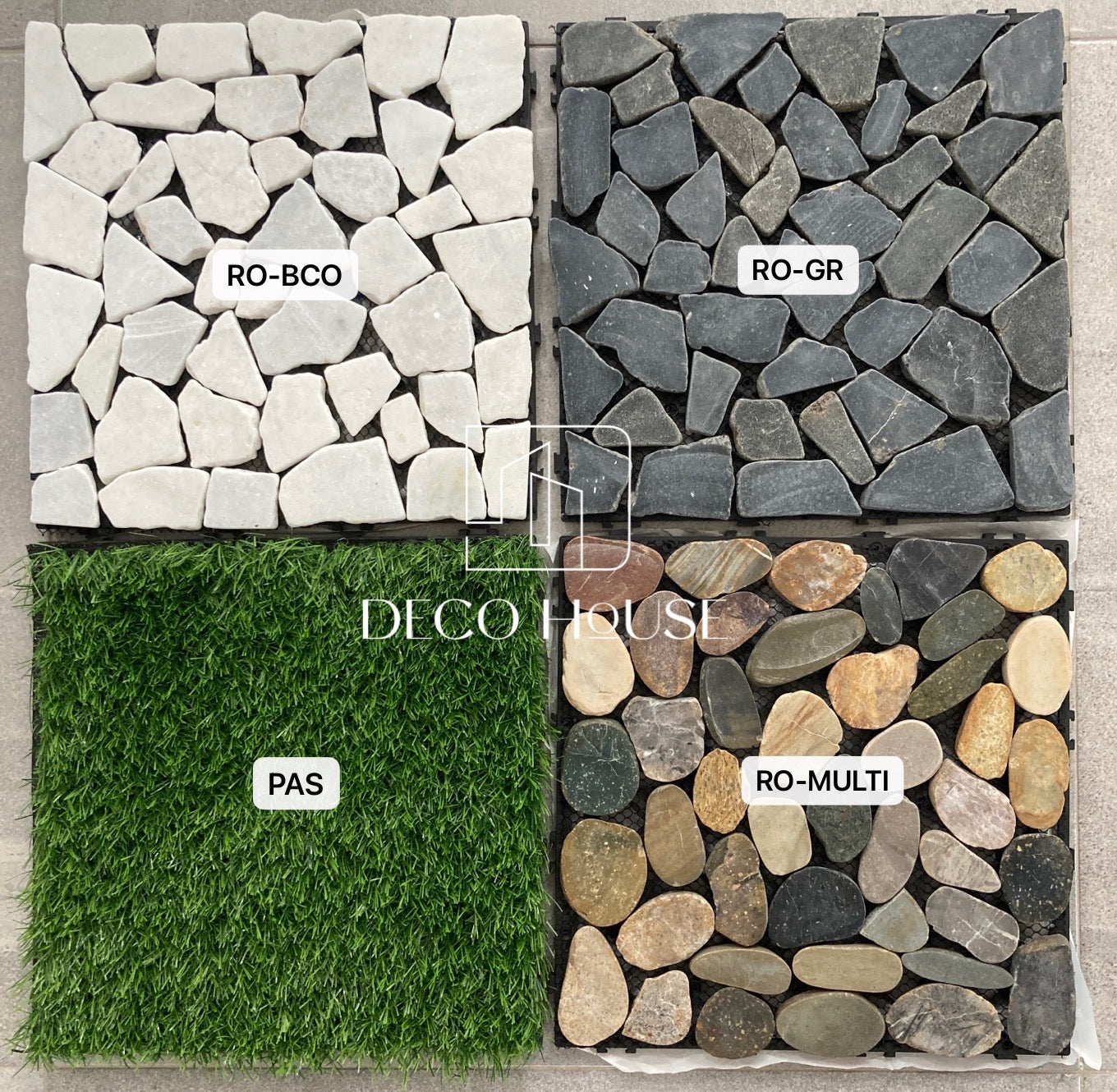 Piedras Naturales En Deck Jardin 30*30cm * 6 Pzas Con Envio