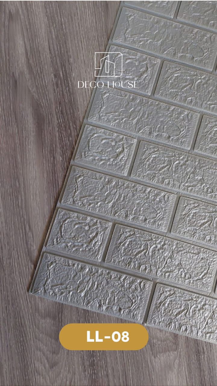 TAPIZ ESPUMA 3D PARA PARED PEGATINAS DECORATIVAS MODELO LADRILLO CON RELIEVE LAMINA DE 70*77CM * 10 PCS