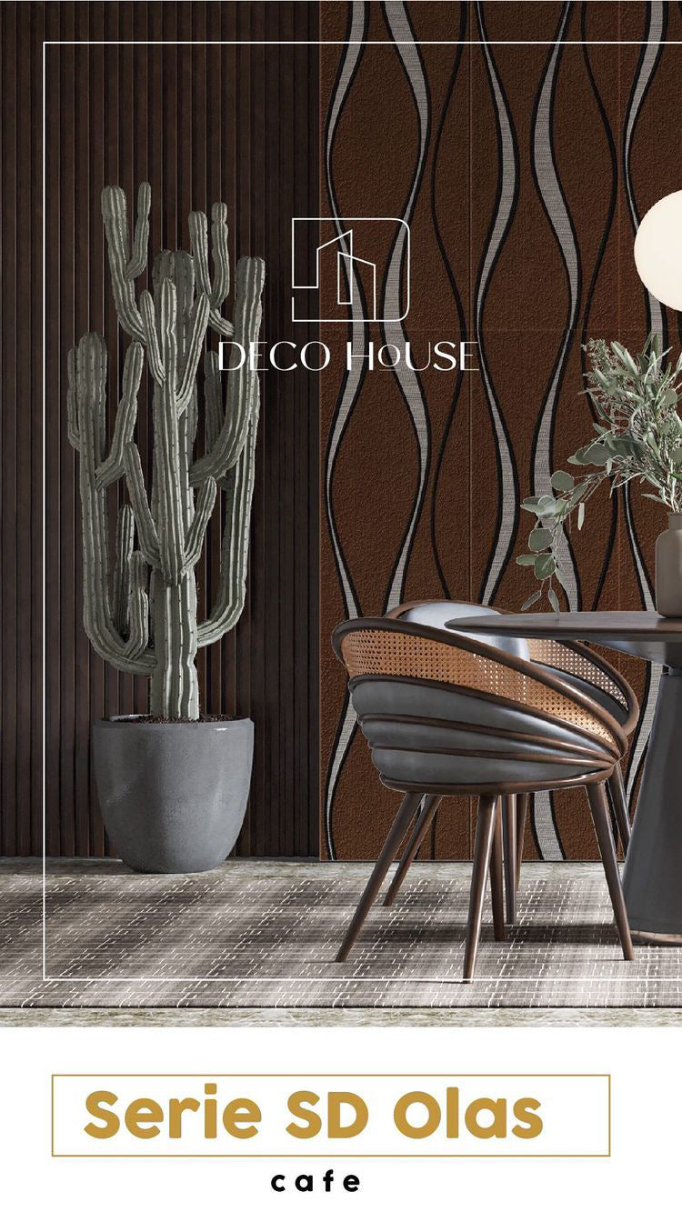 PAPEL TAPIZ PE PARA PARED ESPUMA 3D AUTOADHESIVO PEGATINAS ALUMINADAS 68*68CM OLAS * 10 PCS