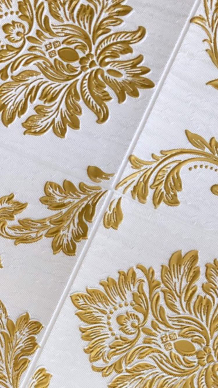 TAPIZ ESPUMA PARA PARED ESPUMA 3D AUTOADHESIVO PEGATINAS ALUMINADAS 68*68CM FLORA * 10 PCS