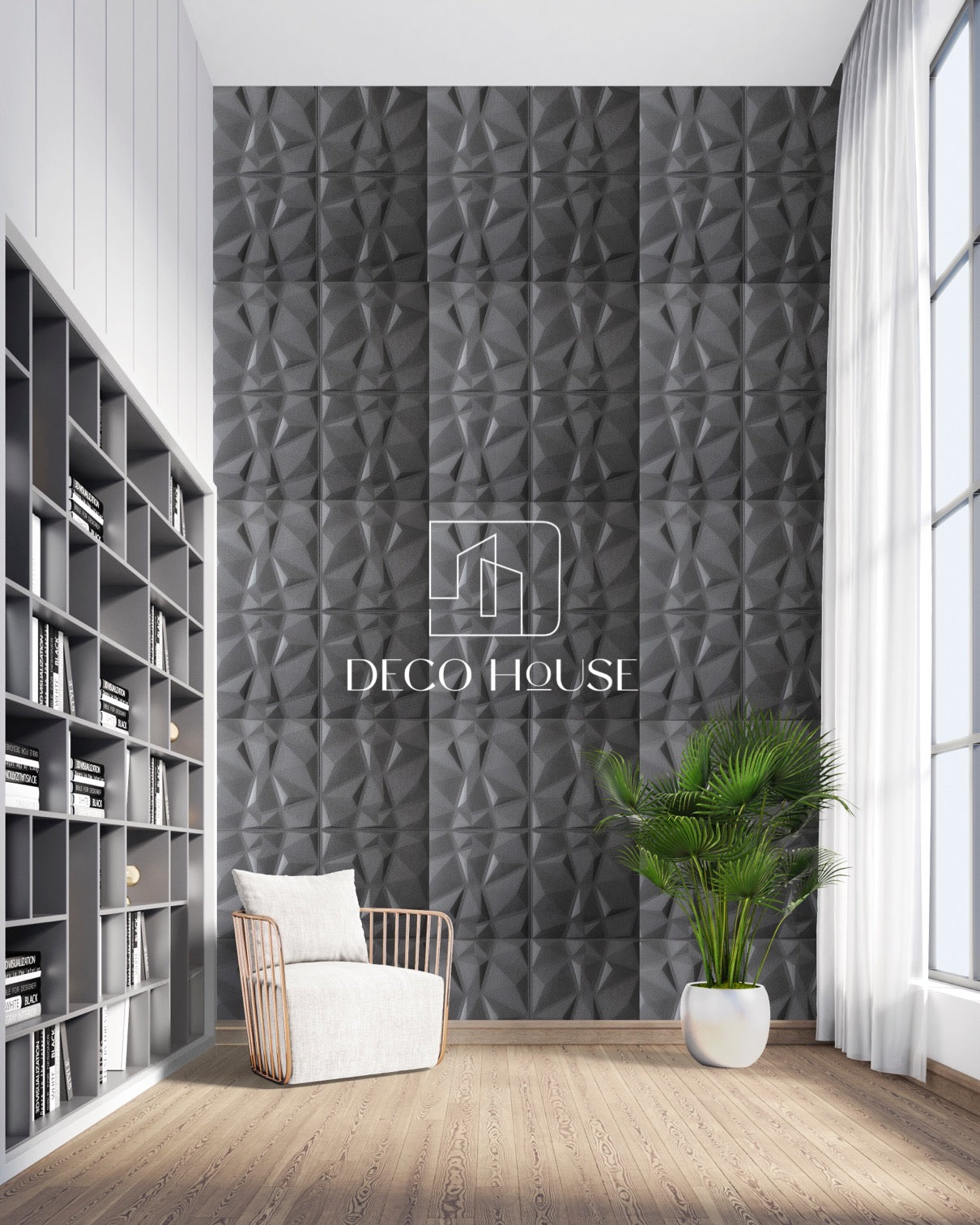 PANEL DECORATIVO ESPUMA 3D AUTOADHESIVA CUBITOS * 5 PCS