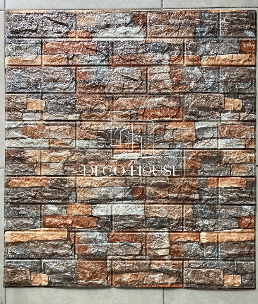 TAPIZ ESPUMA 3D PARA PARED MAMPOSTERÍA 7MM * 10 PCS