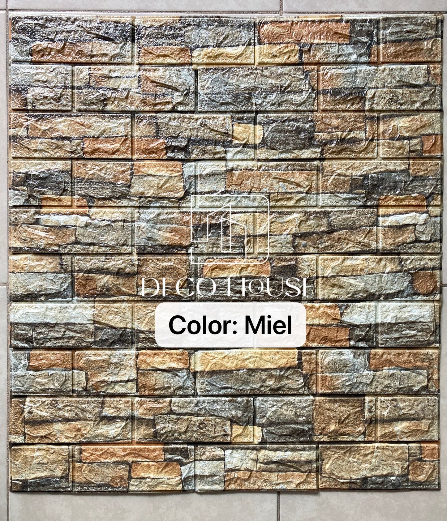 PAPEL TAPIZ PE PARA PARED ESPUMA 3D AUTOADHESIVO PEGATINAS 68*76CM MAMPOSTERIA 7MM GROSOR * 10 PCS