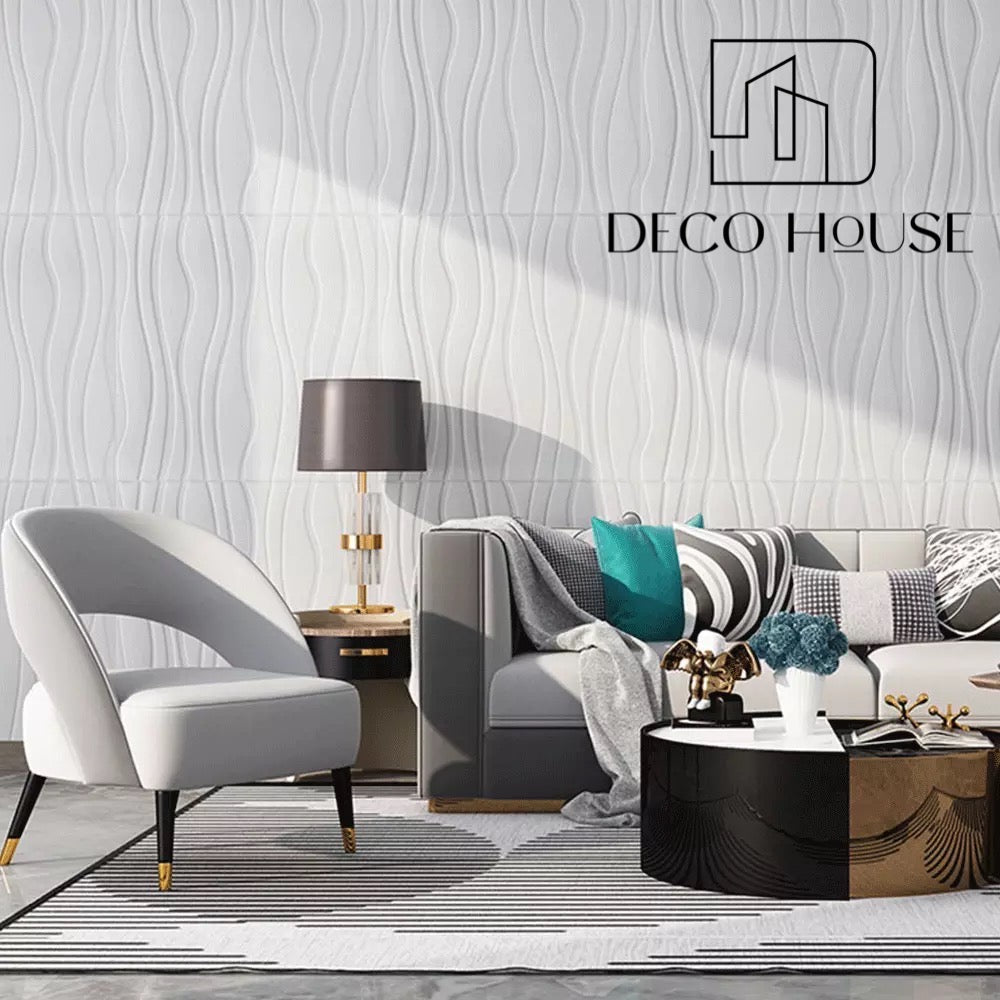 PANEL DECORATIVO ESPUMA 3D AUTOADHESIVA OLAS * 10 PCS