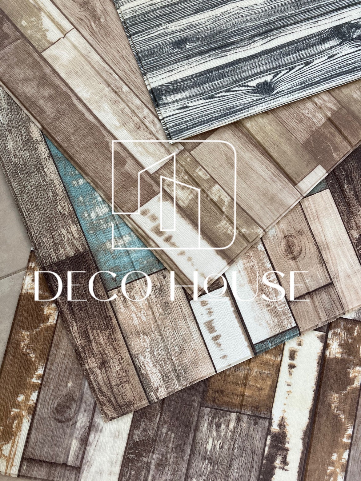 PANEL DECORATIVO 3D ESPUMA AUTOADHESIVA MODELO MADERA COLOR MOSAICO CAPUCHINO * 10 pcs envio gratis