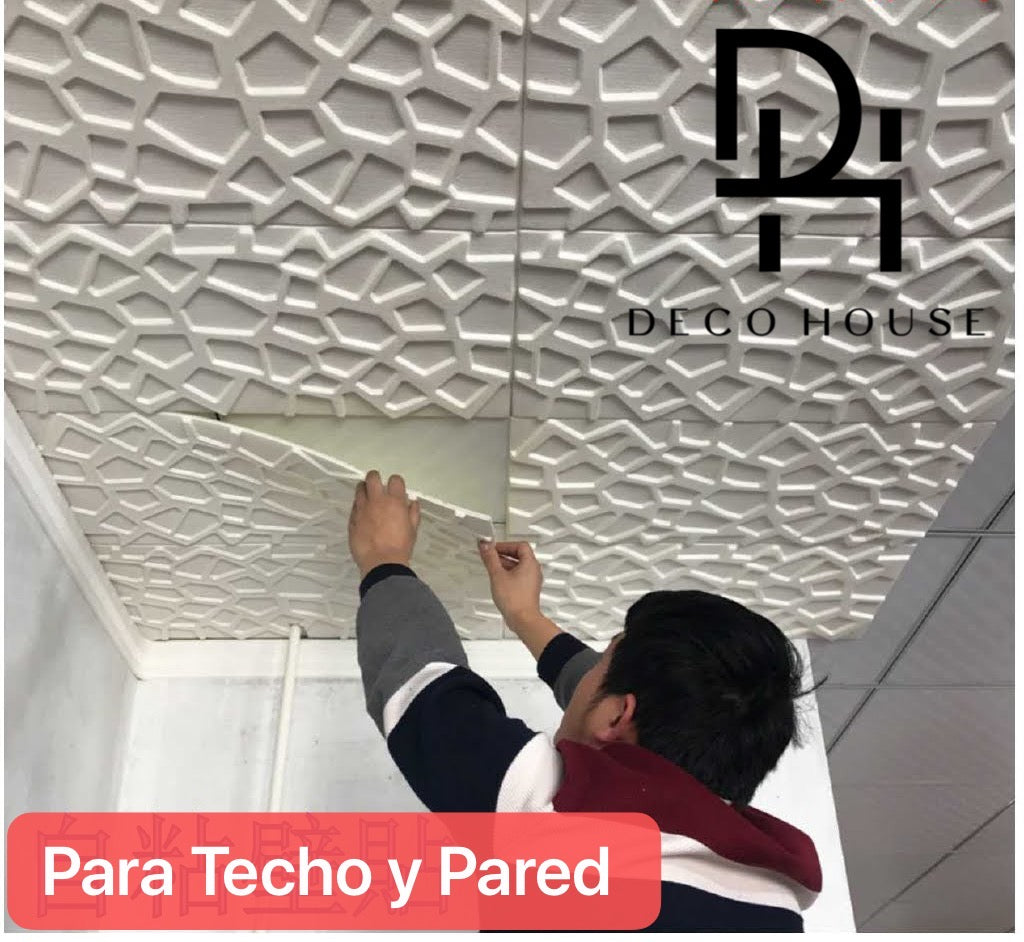 PANEL DECORATIVO ESPUMA 3D AUTOADHESIVA RED * 10 PCS