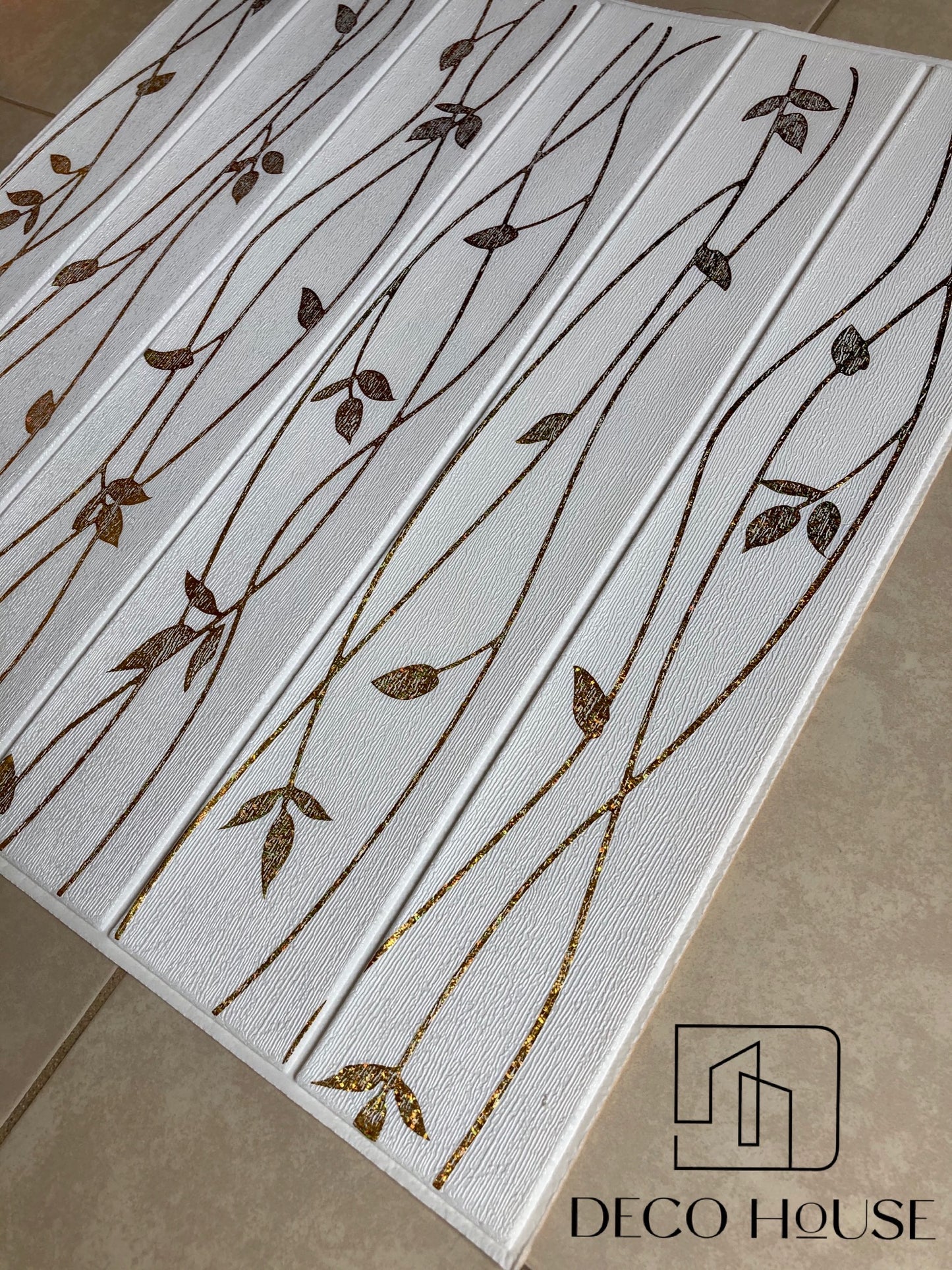 TAPIZ ESPUMA 3D PEGATINAS IMITACION MADERA COLOR SHINING HIERBA * 10 PCS
