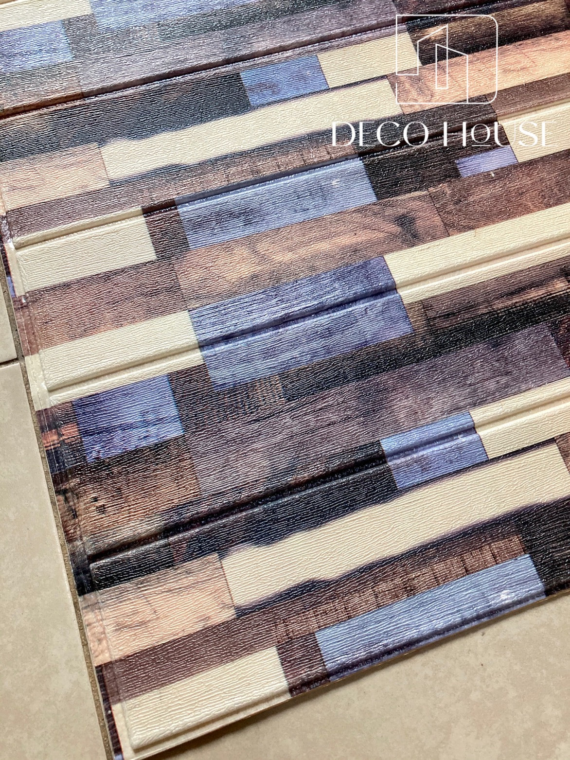 TAPIZ ESPUMA 3D PEGATINAS AUTOADHESIVA IMITACION MADERA COLOR CC-71 * 10 PCS