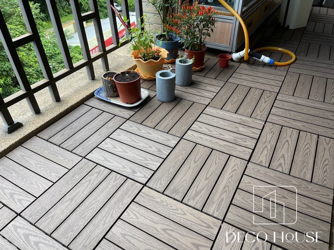 Deck Piso Para Jardín-terraza, Caja De 11 Pzas De 30*30cm con envio gratis