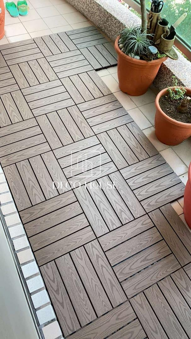 Deck Piso Para Jardín-terraza, Caja De 11 Pzas De 30*30cm con envio gratis