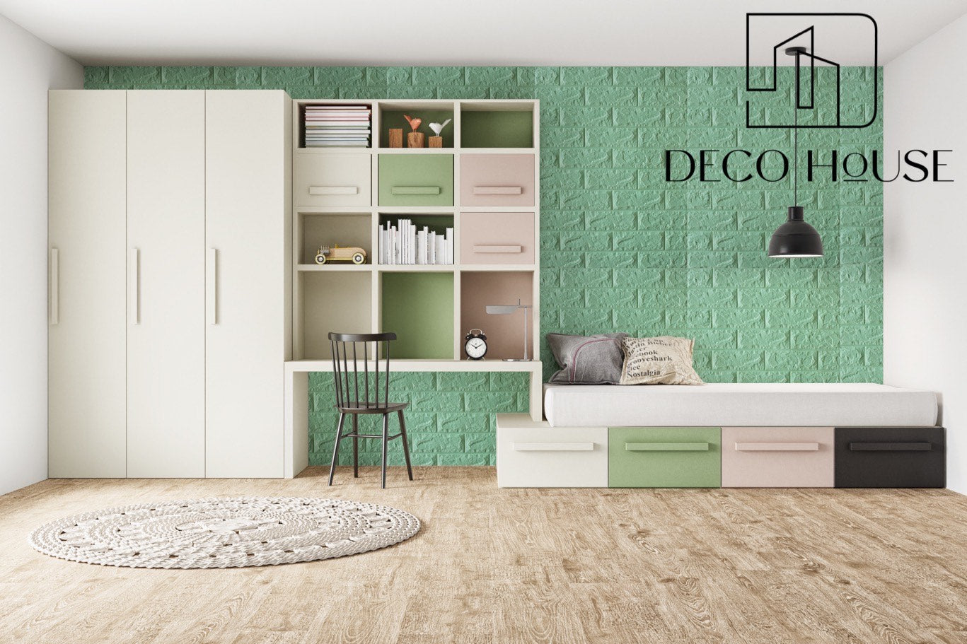 TAPIZ ESPUMA 3D PARA PARED PEGATINAS DECORATIVAS MODELO LADRILLO CON RELIEVE LAMINA DE 70*77CM * 10 PCS