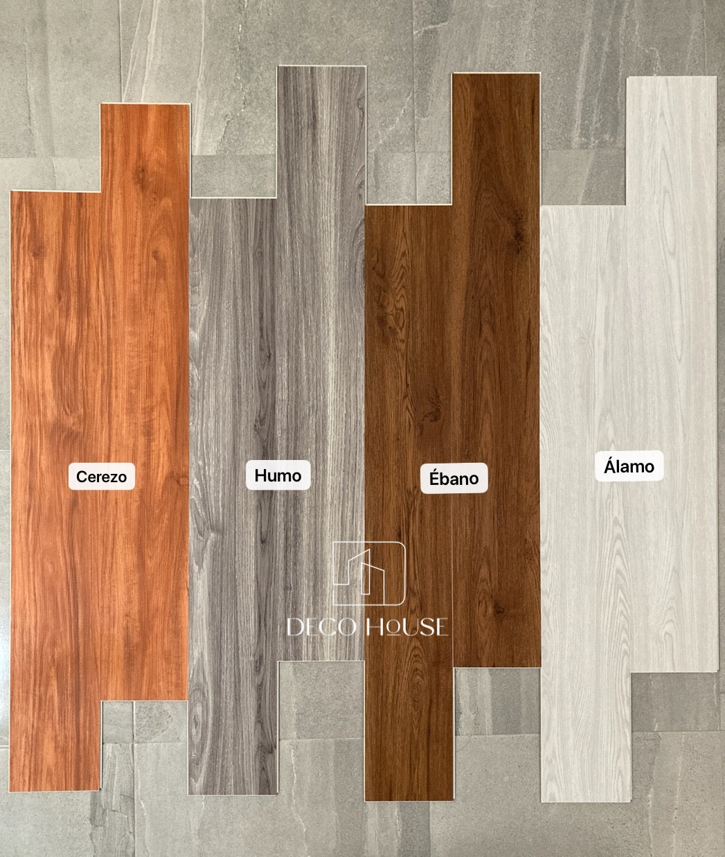 Vinil Piso Stone Plastic Composite Imitación Madera en CLICS Caja De 15pza Cubre 3.29m2 con envio