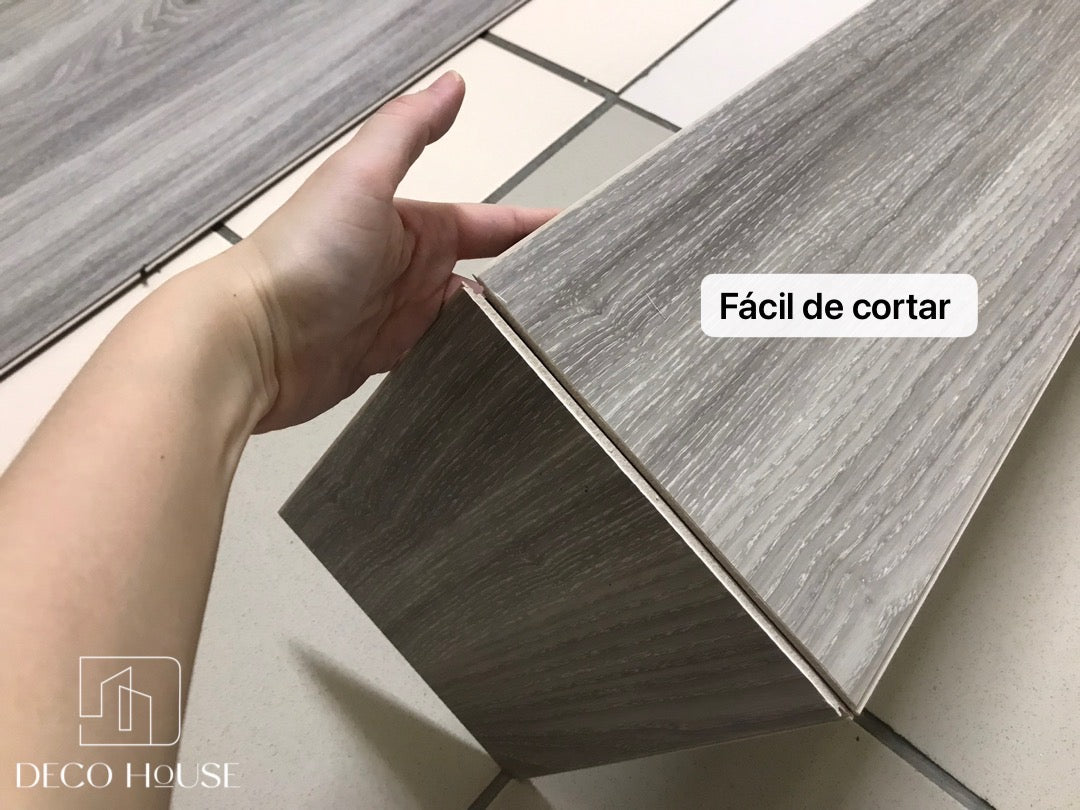 Vinil Piso Stone Plastic Composite Imitación Madera en CLICS Caja De 15pza Cubre 3.29m2 con envio