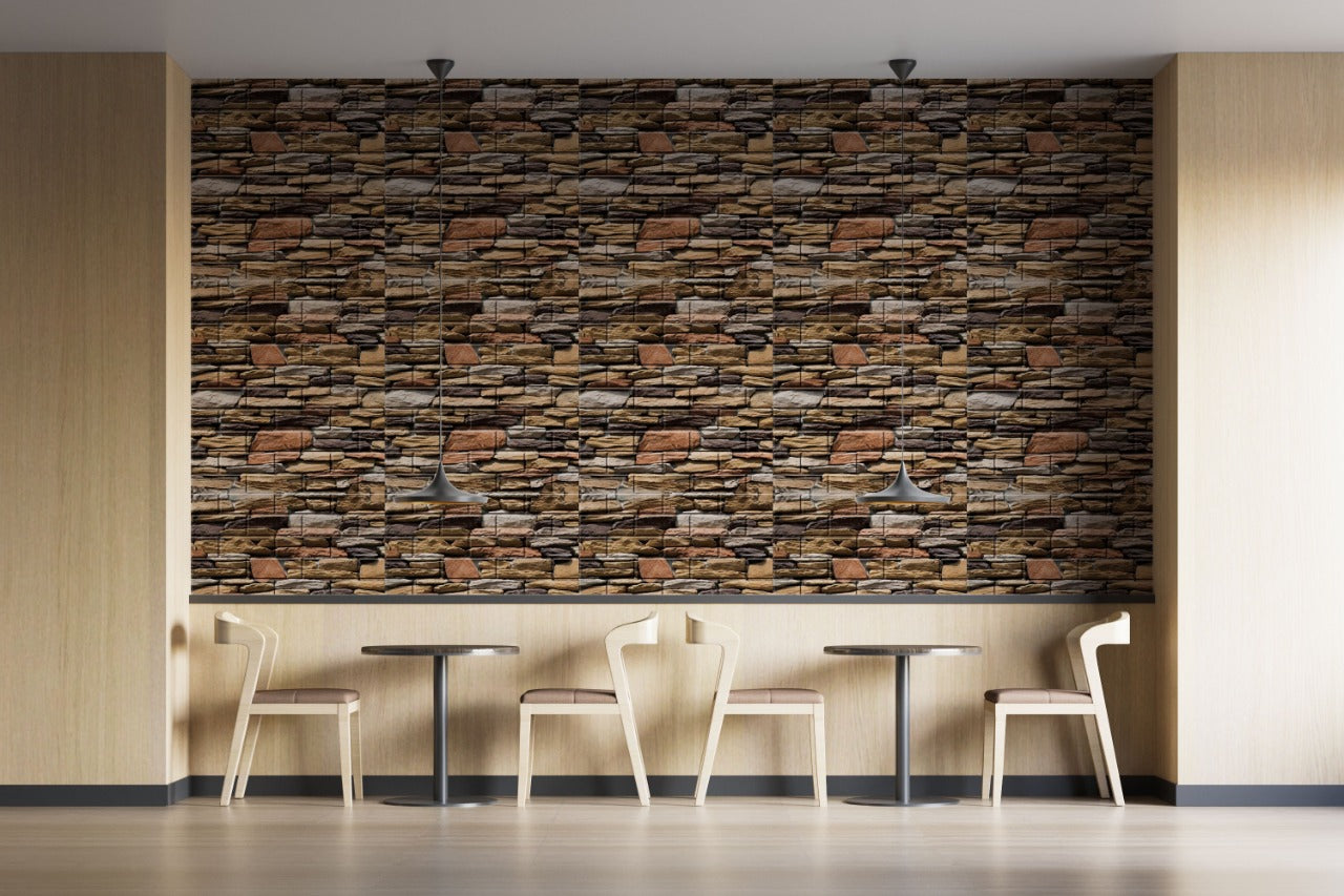 Panel Decorativo 3d Adhesiva Mamposteria Multicolor lamina de 70*77cm * 15 PCS con envio gratis
