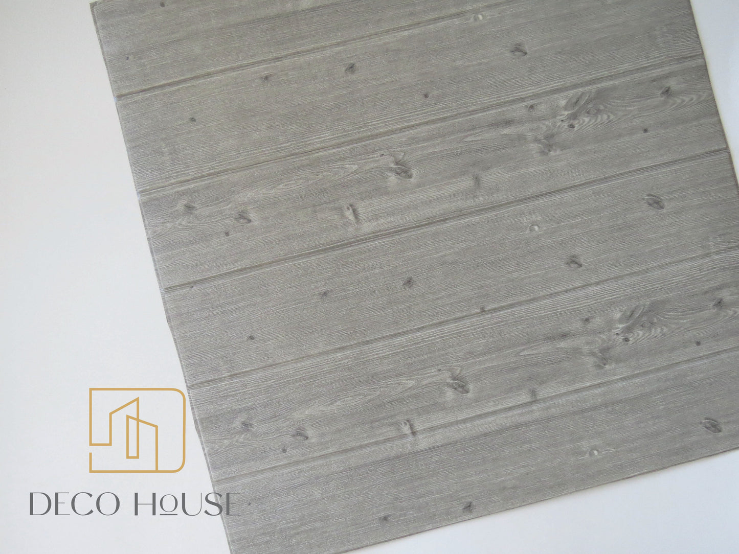 PANEL DECORATIVO 3D ESPUMA AUTOADHESIVA MODELO MADERA COLOR GRIS * 10 pcs envio gratis
