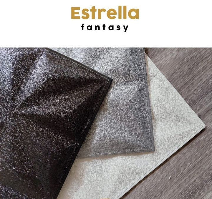 PANEL DECORATIVO ESPUMA 3D AUTOADHESIVA ESTRELLA * 10 PCS