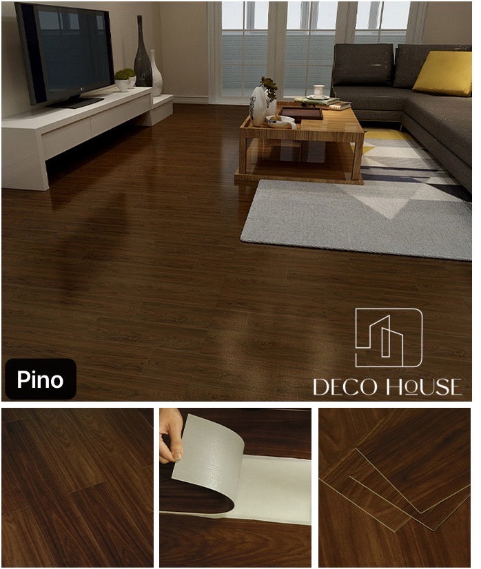 Vinil Piso Autoadhesiva Modelo Madera Paquete De 6.79 M2