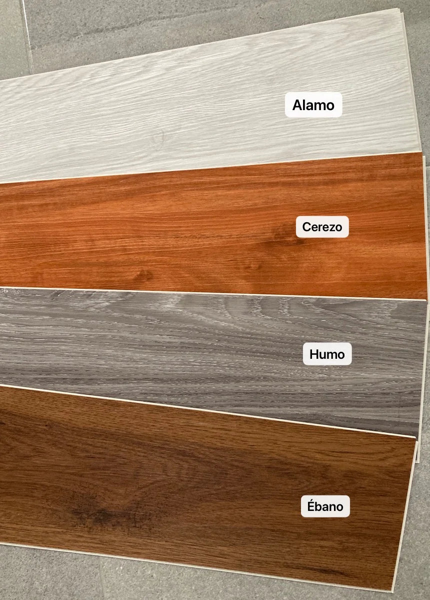 Piso Clics 3.5mm Imitación Madera paquete de 5pza Cubre 1.098m2 con envio gratis